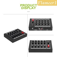 [flameer1] Audio Mixer 5 in 1 Out Low Noise Digital Mixer for Microphones Guitars