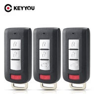 KEYYOU Free Shipping 2/3/4 Buttons Car Remote Key for MITSUBISHI ASX Outlander Sport Pajero Shogun Montero Lancer RVR