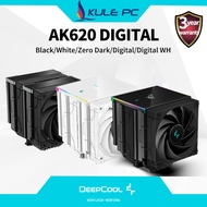 Deepcool AK620 Digital Black White CPU Cooler 6 Heat Pipes Silent FDB Bearing Fan AK500S Multi-Platf