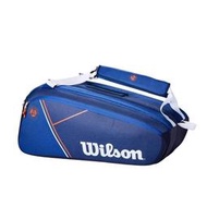 ★瘋網球★現貨典藏🎾2022法網 Wilson RG Super Tour 15支裝 網球拍袋(藍)