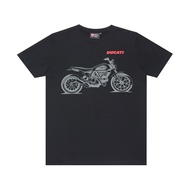 DUCATI T-SHIRT เสื้อยืดแขนสั้นลายดูคาติ Ducati SCRAMBLER