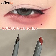 Red blade pencil eyeliner, suitable for drawing thin eyeliner, waterproof lasting, sexy and charming