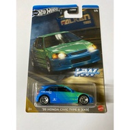 Hot wheels 99 Honda Civic Type R Ek9 Falken