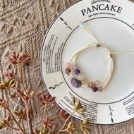 柔和紫極光23貔貅雙層手鍊