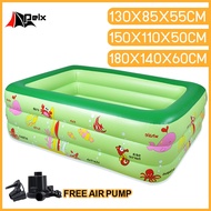 Swimming Pool For Kids Inflatable Pool Air Pump Famirly Swimming Pool Thickened 3Layers Big Size