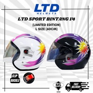 LTD BINTANG 14 PURPLE NEW COLOUR 2023 Helmet Limited Edition(Helmet LTD SPORT BINTANG 14 BARU)-LTD STAR BINTANG ORIGINAL