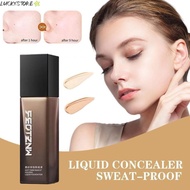 LUCKYSTORE Face Foundation Cream, Matte Oil-Control Liquid Foundation,  Creamy Texture Full Coverage