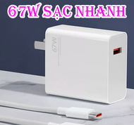 Bộ Sạc Nhanh Xiaomi 33W 67w Xiaomi USB sang Type C Mi Charge Turbo 67W Siêu Nhanh Không Nóng Hỗ T