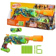 Nerf Zombie Driller Dart Blaster, 16 Nerf Elite Darts, Rotating 5 Dart Cylinder, Removable Scope, Outdoor Games, Ages 8+