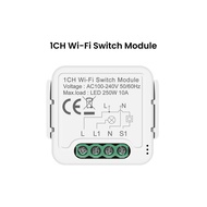 GIRIER Tuya WiFi Switch Module Smart DIY Light Breaker 100-240V Supports 2-way Control APP Remote Co