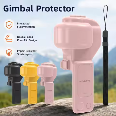 Sunnylife for DJI Osmo Pocket 4P Gimbal & Screen Protective Cover Quick-Release Flip Hard Case Prote