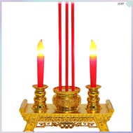 Candle Lamp Decor Battery Chinese Electric Candles Altar Light Plastic LED junshaoyipin