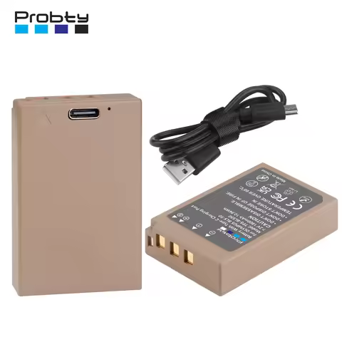 PS-BLS5 BLS-5 BLS5 BLS-50 BLS50 Battery with Type-C Input Port for Olympus PEN E-PL2 E-PL5 E-PL6 E-P