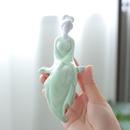 Iwishan Ceramic Crafts Piano Chess Calligraphy Painting Leisure Lady Ornaments Tea Table Tea Pet Or