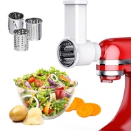 Slicer Shredder Attachments Fresh Prep Vegetable Slicer for Kitchenaid Stand Mixer Salad Maker with Cleaning Brush