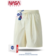NASA WTAPS Street Wear Ice Silk Sports Five-point Shorts Men Summer Thin Style Breathable Quick-dryi