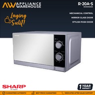 Sharp Solo Microwave Oven R-20A(S) 20 Liters[Appliance Warehouse]