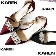 KAREN1 1PC Charm Buckle, Removable Crystal Shoe Clips, Fashion Rhinestones Bride Shoes Decoration Hi