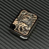 new EDC 3D Dragon Embossed Fidget Slider Zinc Alloy Stress Relief Fidget Toys Fun Side Push Haptic S