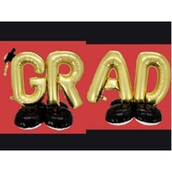 Congrats Grad 49 inches Stand GR 45 inches Stand AD Graduated Graduation party aluminum foil balloon