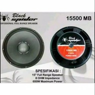Speaker 15Inch 15 In Blackspider 15500 Mb Original Black Spider