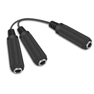 Duttek Guitar Y Cable, 6.35mm 1/4 inch Mono TS Female to 2x6.35mm 1/4 Inch Mono TS Female Y Splitter