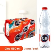 CLEO AIR MINERAL 550ml x 24 BOTOL (KEMASAN PLASTIK) (KHUSUS SAMEDAY