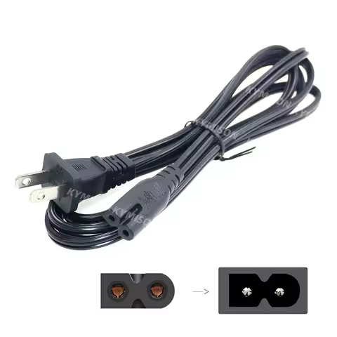 18AWG Universal Wall Cable US NEMA-1-15P to IEC320 C7 AC Power Cord Compatible with Vizio E-M-Series
