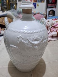 降售老物 民國93年 金門特級高粱酒龍紋空酒瓶 5公升 附蓋子 大酒甕 大酒瓶