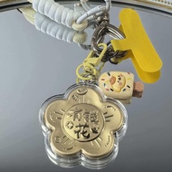 JJ0P [AF Crystal]Wing Feather | Pure Gold Pendant