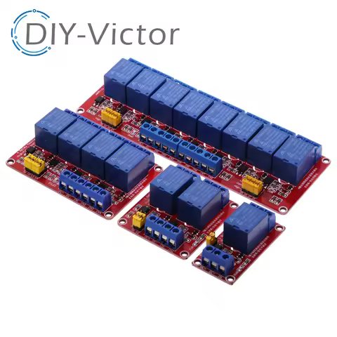 5v 12v 1 2 4 6 8 Channel Relay Module With Optocoupler. Output X Way Low Level Trigger for Arduino 1