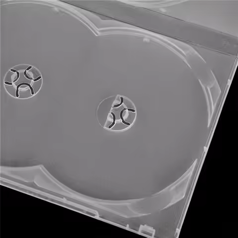 Durable Plastic Storage for 3 Disc Clear Disc Holders Movie Box DVD Case CD Bags