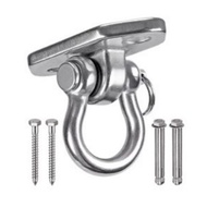 304 Stainless Steel 360°Rotating Roof Suction Cup Swing Buckle Outdoor Swing Chair Hammock Hook Fixe
