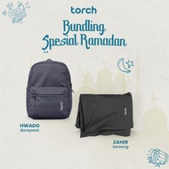 TORCH Hwado Tas Ransel Punggung Sekolah Kerja Travelling Laptop Pria Wanita Tahan Air 17 Liter - Dai