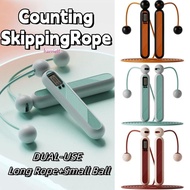 HARRIETT Cordless Counting Skipping Rope, Adjustable with Counter Jump Rope with Calorie Counter, 2 
