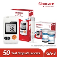 Sinocare GA-3 Mesin Cek Gula Blood Glucose Meter Alat Kencing Manis Glucometer Sugar Tester Diabetes