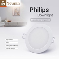 Youpin Smart Downlight Philips Zhirui Light 220V 3000 - 5700k Adjustable Color Ceiling Lamp App Smart Remote Control