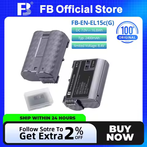 FB EN-EL15 Camera battery type-c direct charge 2400mAh suitable for Nikon Z7II Z6II Z5 DSLR digital 