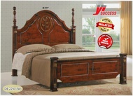 Yi Success California Wooden Queen Bed / Export Quality Queen Bed / Katil Queen Kayu / Wood Bedframe / Strong KD Bedbase