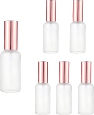 6 Pcs 50ml Frosted Glass Spray Bottle Fine Mist Atomizer Fragrance Perfume Empty Bottles With Gold S
