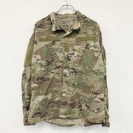 美軍ACU作戰夾克，軍用夾克，多地形迷彩，卡其色，M碼，古著