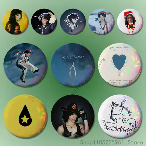 C-Conan G-Gray Wishbone Custom Badges 75mm 44mm 25mm Brooch Backpack Hat Pins Accessories Toys Valen