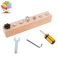 Montessori Screwdriver Board Set - Wooden Montessori Toys for 3 4 5 Year Old, Fine Motor Skills Toys