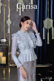 เสื้อลูกไม้สวย เสื้อลูกไม้ผญ Carisa เสื้อลูกไม้ออกงาน ดีเทลระบาย  เนื้อผ้าลูกไม้เกรดพรีเมี่ยม [4039]