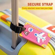 3Pcs PVC Luggage Tags, Suitcase Identification Labels, Multi-Functional Anti-Lost Travel Accessories