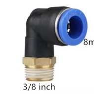 PL 8-03 Pneumatic Fitting Elbow 8mm To External Thread 3/s8 inches