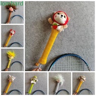 LOMBARD Badminton Racket Handle Cover, Non Slip Elastic Cartoon Badminton Racket Protector, Drawstring Cute Animal Badminton Racket Grip Cover Badminton Decorative