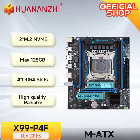 HUANANZHI X99 P4F LGA 2011-3 XEON X99 Motherboard support Intel E5 V3 V4 All Series DDR4 RECC NON-EC