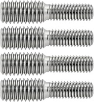 Be In Your Mind 4pcs M6 to M8 Double End Threaded Stud Screw Bolt 30mm 304 Stainless Steel Rod Bolts