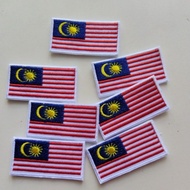 Lencana 'Bendera Malaysia' 1 pc Sulam/Embroidery (homemade)' . IRON ON